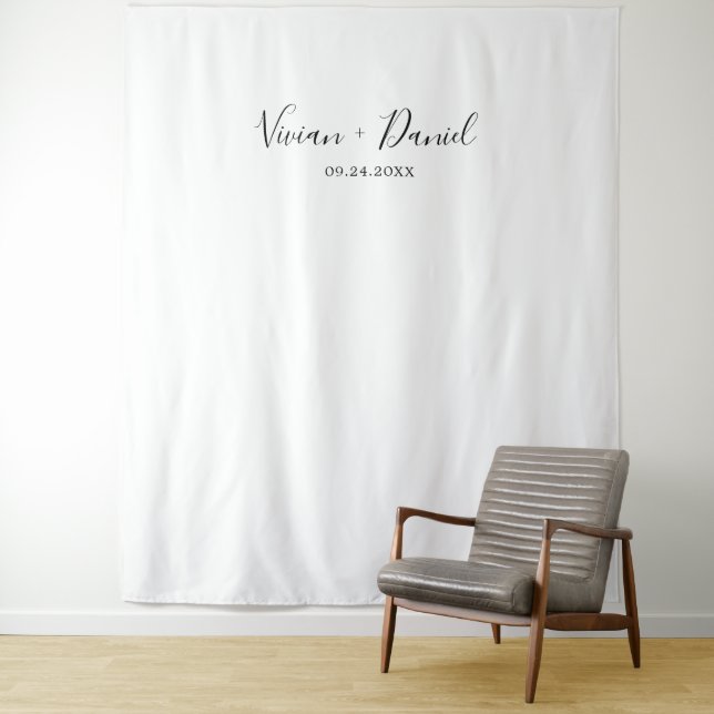 Minimalist Wedding Photo Backdrop (In Situ)