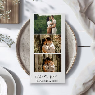 Minimalist Wedding Photo booth overlay Thank You  Save The Date