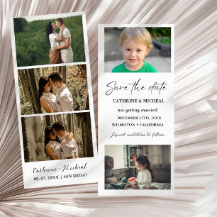 Minimalist Wedding Photo booth strip frame  Save The Date
