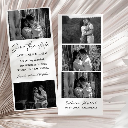 Minimalist Wedding Photo booth strip frame  Save The Date