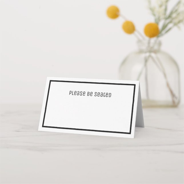 Minimalist Wedding Place Cards Pack of 25 (Front)