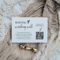 Minimalist Wedding QR Code Digital Wishing Well