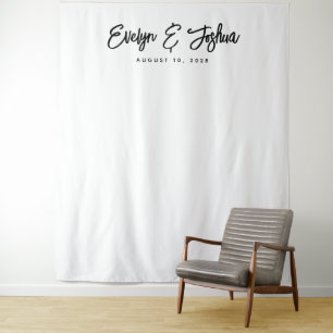 Minimalist Wedding Reception Decor Backdrop