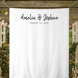 Minimalist Wedding Reception Decor Backdrop