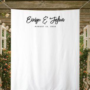 Minimalist Wedding Reception Decor Backdrop
