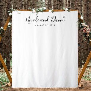 Minimalist Wedding Reception Decor Backdrop