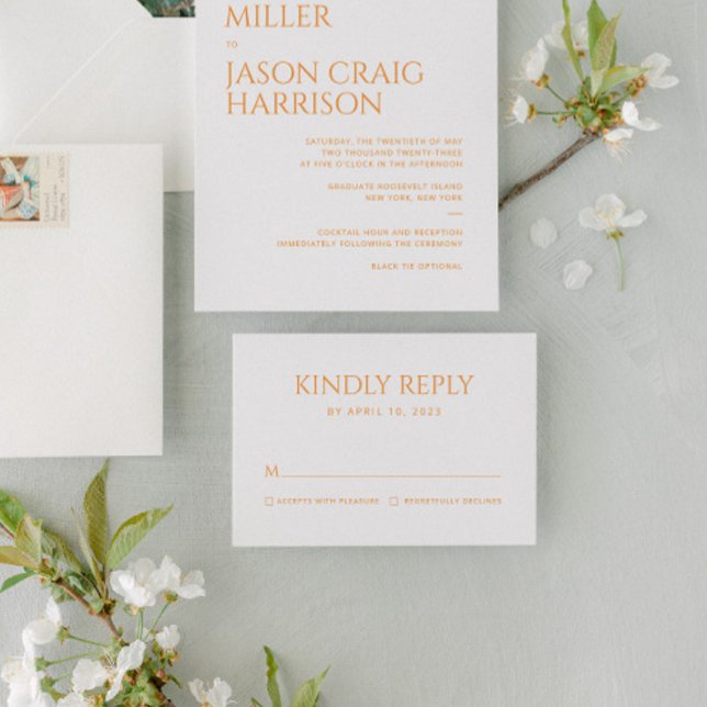 Minimalist Wedding Response Card (Creator Uploaded)
