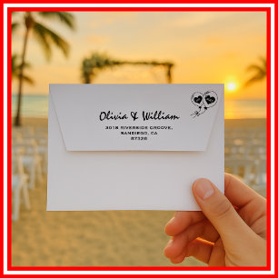 Minimalist Wedding Return Address Envelope