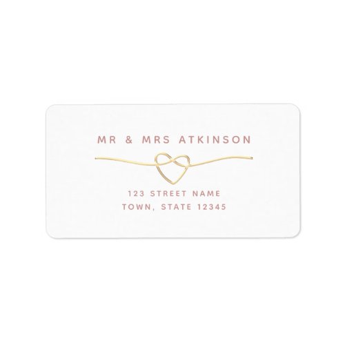 Minimalist Wedding Return Address Label