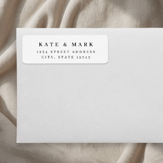 Minimalist Wedding Return Address Label