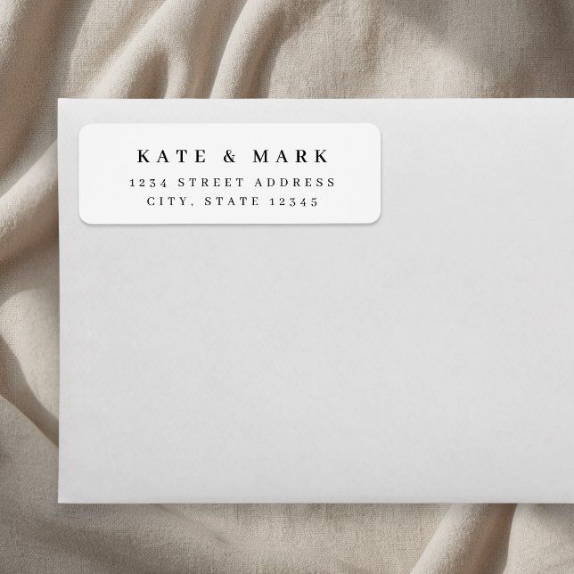 Minimalist Wedding Return Address Label (Creator Uploaded)