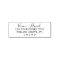 Minimalist Wedding Return Address