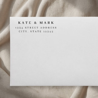 Minimalist Wedding Return Address Self-inking Stamp