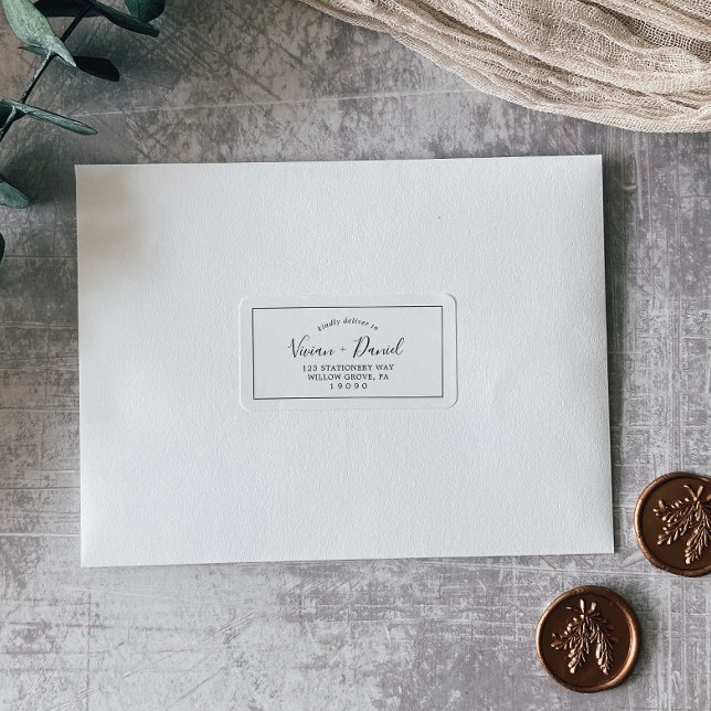 Minimalist Wedding RSVP Address Labels (Creator Uploaded)