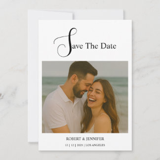 Minimalist Wedding Save The Date