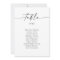 Minimalist Wedding Seating Chart | Modern Script