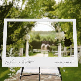 Minimalist Wedding Selfie Frame Foam Board