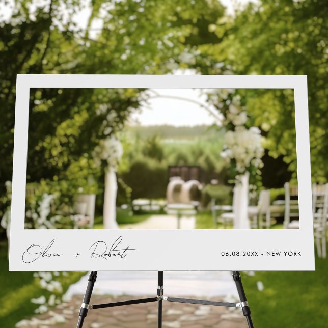 Minimalist Wedding Selfie Frame Foam Board (Creator Uploaded)