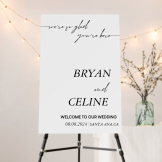 Minimalist Wedding Sign 
