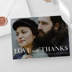 Minimalist Wedding Simple and Chic Design Thank You Card