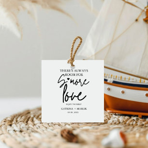 Minimalist wedding s'more love station sign Favor Tags