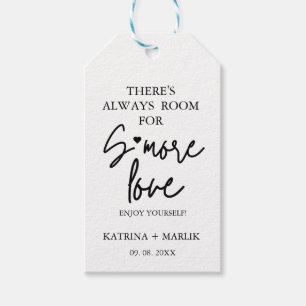 Minimalist wedding s'more love station sign Gift Tags