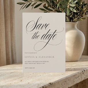 Minimalist Wedding Thank You Card Elegant Script