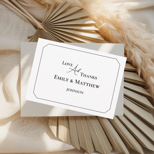 Minimalist Wedding Thank You Card With QR Code (Creator Uploaded)