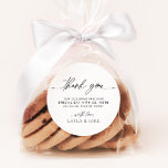 Minimalist Wedding Thank You Favor Stickers LAYLA<br><div class="desc">Minimal Simple Wedding Thank You Favor Stickers. THE LAYLA SUITE || A minimalist and elegant design in black and white with modern script font. Matching items available.</div>