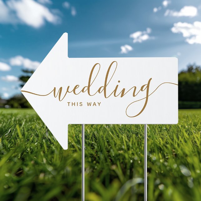 Minimalist Wedding This Way Sign (Creator Uploaded)