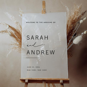 Minimalist Wedding Welcome Acrylic Sign