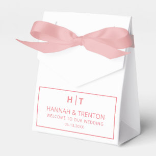 Minimalist Wedding Welcome Modern Wedding Party Favor Boxes