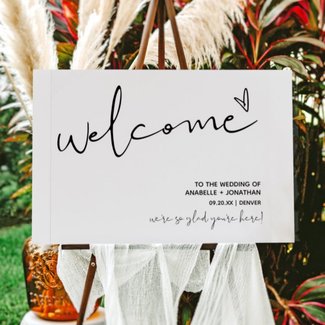 Minimalist Wedding Welcome Sign (Creator Uploaded)