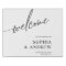 Minimalist Wedding Welcome Sign