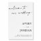 Minimalist Wedding Welcome Sign | Modern Welcome