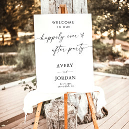 Minimalist Wedding Welcome Sign | Modern Welcome