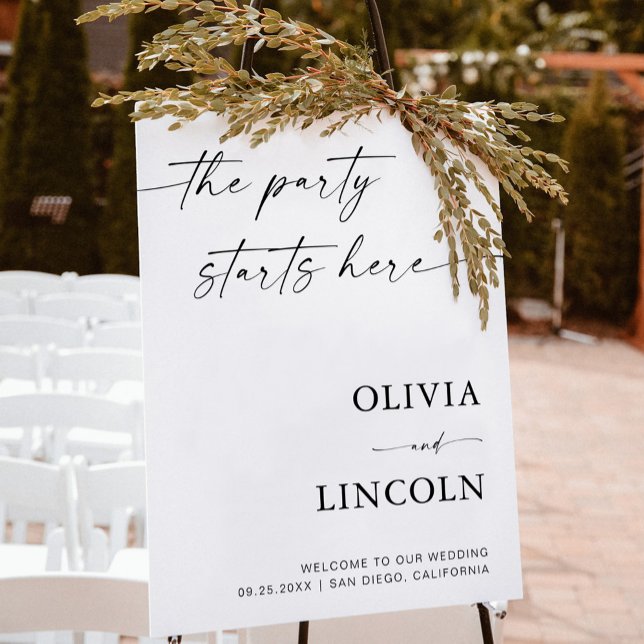Minimalist Wedding Welcome Sign | Modern Welcome (Creator Uploaded)
