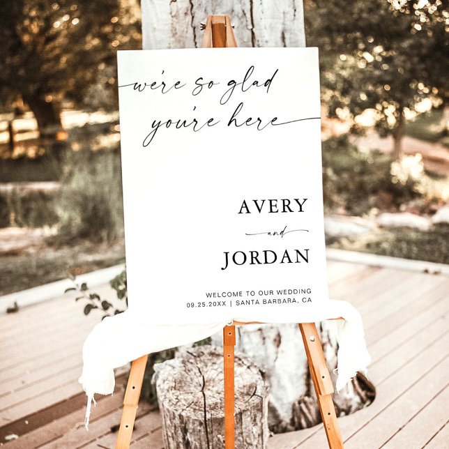 Minimalist Wedding Welcome Sign | Modern Welcome (Creator Uploaded)