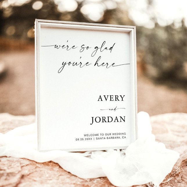 Minimalist Wedding Welcome Sign | Modern Welcome (Creator Uploaded)