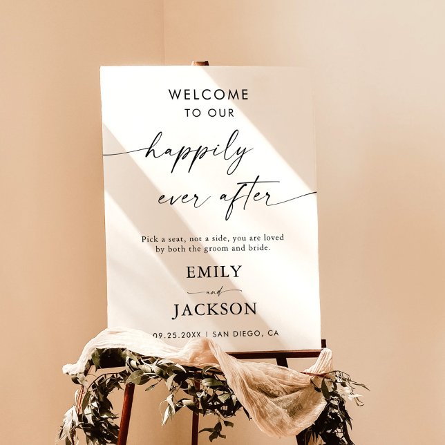 Minimalist Wedding Welcome Sign | Modern Welcome (Creator Uploaded)