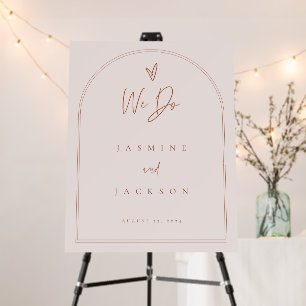 Minimalist Welcome Ceremony Sign Wedding Decor