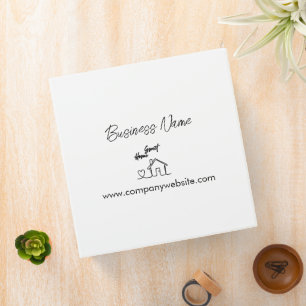 Minimalist Welcome Home Client Appreciation 3 Ring Binder