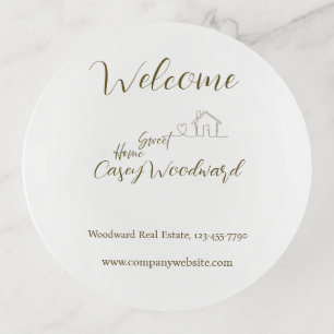 Minimalist Welcome Home Client Appreciation Trinket Tray