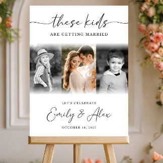Minimalist Welcome Sign for Wedding, Engagement Pa