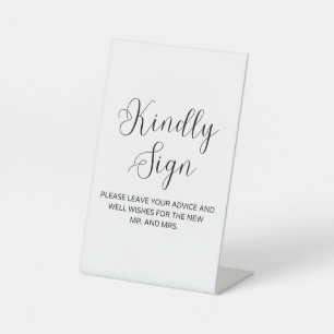 Minimalist Well Wishes Sign