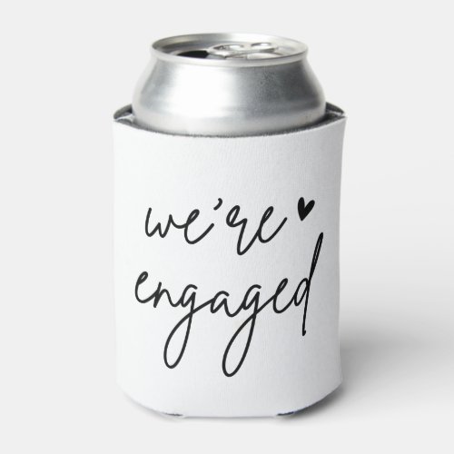 Minimalist Were Engaged Engagement Party Favors Can Cooler