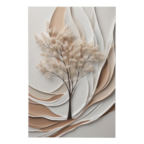 Minimalist Whimsical Tree of Life Wall Art