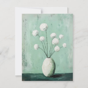Minimalist Whimsy Flowers No.058 Postcard