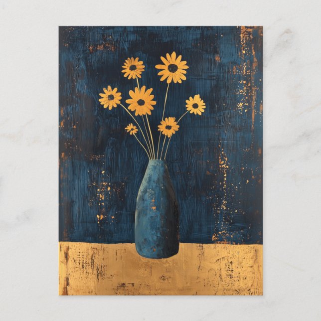 Minimalist Whimsy Flowers No.059 Postcard (Front)