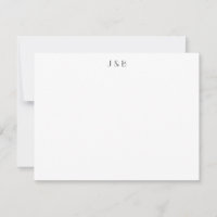 Minimalist White Art Deco Monogram Initials